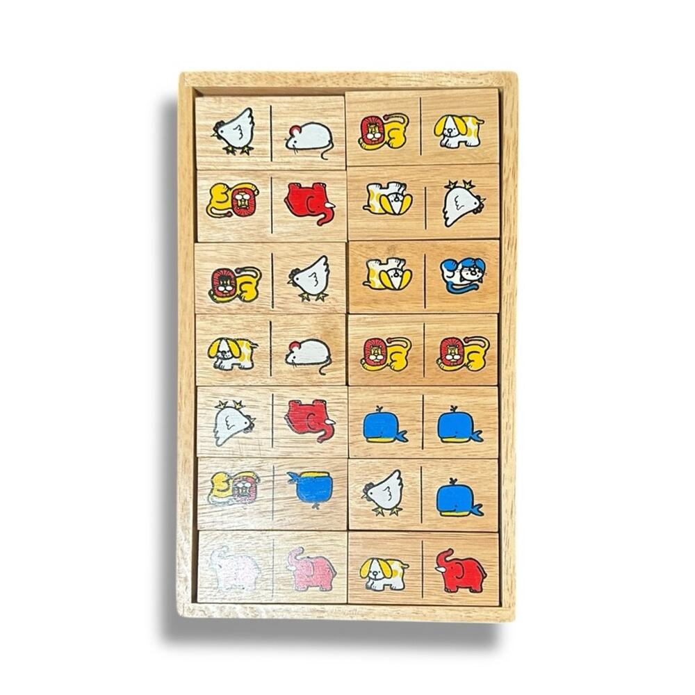 Wooden Animal Picture Dominoes